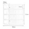 3/4/5/6/7/8 Layer Wooden Display Cabinets, Collectibles Organizer, Toy Curio Figures Display Case, Wall-Mounted Storage Shelf for Home Living Room Bedroom Office Playroom((L view 2