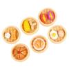 BESPORTBLE 6pcs Miniature Steamed Food Models Resin Play Food Set for Pretend Kitchen Decorative Imitation Steamer Basket Props for Dollhouse and Craft Decor view 1