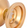 Aluminum Alloy YoYo Ball, Professional Unresponsive YoYo, Golden Metal YoYo with 3pcs Replacement String, Smooth Sandblasted Finish for Advanced Tricks and Exercise Coordination view 2