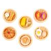Abaodam 6pcs Mini Steamed Food Play Set, Chinese Style Miniature Food Models, Pretend Kitchen for Dollhouse and Role Play view 1