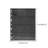 Uonlytech 10-sheet Stamp Storage Pocket Binder with Pvc Double-sided Black Background Pages for Collectors Expandable Loose-leaf Stamp Album Insert Suitable for Collection and Display view 2