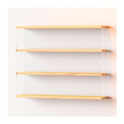 2/3/4/5 Tier Wall Display Shelf, Collectibles Display Cabinets, Figures Display Case with Clear Door, Models Toys Storage and Displays for Home Office Playroom Bedroom(50x8x