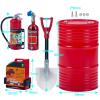 tctrbvv RC Car Toys for 1/10 Oil Drum for Mini Shovel for Fire Extinguisher Nitrogen Bottle 5PCS RC Car Decorations Set RC Crawler Tools(Red) view 2