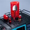 tctrbvv RC Car Toys for 1/10 Oil Drum for Mini Shovel for Fire Extinguisher Nitrogen Bottle 5PCS RC Car Decorations Set RC Crawler Tools(Red) view 3