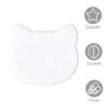 1:12 Scale Miniature Dollhouse Cat Rug  Soft White Faux Fur Carpet, Cozy Bedroom & Living Room Accessory for Dollhouse Decoration, Mini Scene Layout, DIY Display & Micro Landscape Dcor(5.2x4.4in) view 4