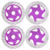4PCS Universal Aluminum Alloy RC Car Brake Disc Metal Hex Adapter, 1/10 Remote Control Car Accessory, CNC Machined Lightweight Durable Discs with Anodized Surface, for RC Sports Ca (Purple) view 2
