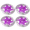 4PCS Universal Aluminum Alloy RC Car Brake Disc Metal Hex Adapter, 1/10 Remote Control Car Accessory, CNC Machined Lightweight Durable Discs with Anodized Surface, for RC Sports Ca (Purple) view 4