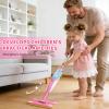 Bluocean 30in Kids Spray Mop, Toddler Cleaning Toy Mop, Magenta view 2