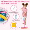 Bluocean 30in Kids Spray Mop, Toddler Cleaning Toy Mop, Magenta view 3