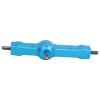 127MM Aluminium Alloy Rear Bridge Axle Assembly, RC Rear Axle for WPL D12 1/10 RC Truck, High - Strength Anodized Surface with Mounting Screws, Durable Upgrade Part for Enhanced Pe (Blue B) view 3