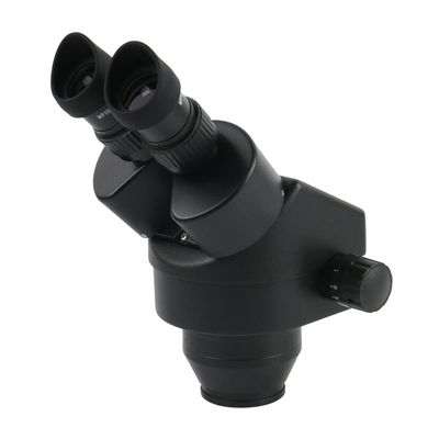 EHVYBDX Microscope Accessories Kit 3.5X-90X Continuous Zoom Binocular Stereo Microscope Head WF10X/20MM Eyepiece Rubber Microscope Slides,Black-7-90X