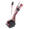60A Brushed ESC Speed Controller, Dual Way T Plug Electronic Speed Controller, Professional ESC for RC Car Boat, 320A Peak Current with Heat Sink for Fast Heat Dissipation, Compati view 4