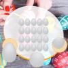 CarpNettore 20x Craft Foam Eggs Easter Eggs 9cm White DIY Painting Ornaments Crafting Supplies for DIY Decorations Kids Arts Projects view 2