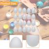 CarpNettore 20x Craft Foam Eggs Easter Eggs 9cm White DIY Painting Ornaments Crafting Supplies for DIY Decorations Kids Arts Projects view 3