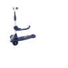 ToysCentral Basics Kids Scooter with Seat, Adjustable Height 4 Gears 62cm to 78cm Folding Scooter for 1-10 Year Olds, with Flashing Wheels and Built in Music (Blue) view 2