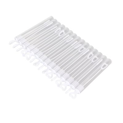 LiebeWH 50Pcs Bubble Wand, Transparent Leakproof Lightweight Bubble Wands Bulk with Sturdy Durable Design, for Weddings Parties Anniversaries Events