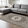 HomeRoots 576396 10 x 13 ft. Oriental Rectangle Area Rug Gray & Ivory view 1