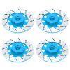 RC Car Brake Disc Set, Aluminum Alloy Wheel Hex Hub Brake Disc with M4 Lock Nuts, High Performance RC Road Racing Parts, Durable Upgrade for 1/10 Scale RC Like D4 D5 (Blue) view 4