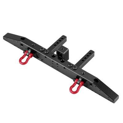 Anti Collision Aluminium Rear Bumper for Traxxax 4, RC Car Parts, CNC Precision Workmanship with Smooth Edge, Durable RC Rear Bumper for Crawler Cars, Includes Brackets and Scr (8236BL Black)