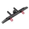 Anti Collision Aluminium Rear Bumper for Traxxax 4, RC Car Parts, CNC Precision Workmanship with Smooth Edge, Durable RC Rear Bumper for Crawler Cars, Includes Brackets and Scr (8236BL Black) view 2