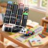 28x Roadway Tape Traffic Sign Stickers Race Cars Decoration Realistic Decorative Road Tape Train Track Tapes for Notebooks, 300cm view 2