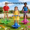 Balance Jumping Ball,jump balance ball with handle and Ball Pump,Indoor & Outdoor jumping ball, Exercise for Balance, Coordination, And Fitness (2pcs-yellow) view 2
