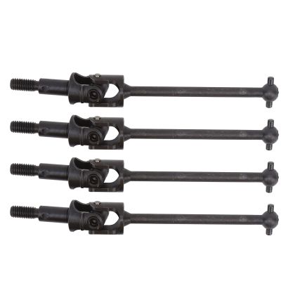 4Pcs Steel CVD Drive Shaft Transmission Axle for HSP 94123/94108/94102, 1/10 RC Car Drive Shaft, CNC Machined Steel Axle with Anti - Drop Design, Durable Replacement for Dog Bone 0 (Black)