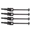 4Pcs Steel CVD Drive Shaft Transmission Axle for HSP 94123/94108/94102, 1/10 RC Car Drive Shaft, CNC Machined Steel Axle with Anti - Drop Design, Durable Replacement for Dog Bone 0 (Black) view 1