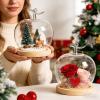Glass Dome with Base - Fruit Shape Tabletop Decoration | Figure Cloche Glass Dome for Collectors Home Office Retail Store Wedding Jewelry Collectibles Figures Dolls Dining Table Souvenirs view 2