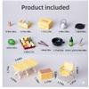 1:12 Miniature Doll Camping kitDetailed Miniature Camping Gear Set for Adult Collectors Model Collector's Kit Miniature Scene Dioramas Photography Prop, or Desktop Display (Yellow) view 2
