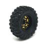 Brass 0.7" Wheel and Brass/Offset and 0.7 Wheel Tire with Foam for SCX30 Cars Upgrade Parts 4pcs/Set (Wheel Offset and Tire Set) view 2