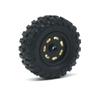 Brass 0.7" Wheel and Brass/Offset and 0.7 Wheel Tire with Foam for SCX30 Cars Upgrade Parts 4pcs/Set (Wheel Offset and Tire Set) view 3