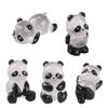 5xCute Mini Luminous 3D Panda Resin Crafts Glow in Dark Miniatures Panda Micro Landscape Statues Home DIY Ornaments view 1