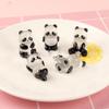 5xCute Mini Luminous 3D Panda Resin Crafts Glow in Dark Miniatures Panda Micro Landscape Statues Home DIY Ornaments view 4