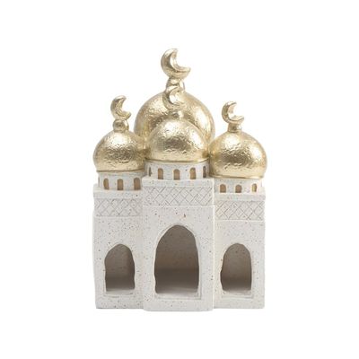 Unique Hollow Cast Resin Palaces Mosque Sculpture Traditional Arabesques Design