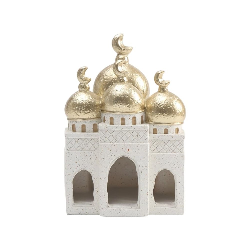 Unique Hollow Cast Resin Palaces Mosque Sculpture Traditional Arabesques Design