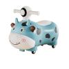 Wiggle Scooter Ride On Push Car Low Noise Riding Toy Children Ride On Party Toy Music Lights Under Seat Storage(Blue) view 1