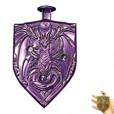 2026 Roulette Dice Spinner 4.0, Press-Type Rolling & Precision Read DND Dice, Full Zinc Alloy Housing Metal DND Dice,Include Gift Case for DND Dice Set,RPG Role Playing Table Game Gifts (Purple)