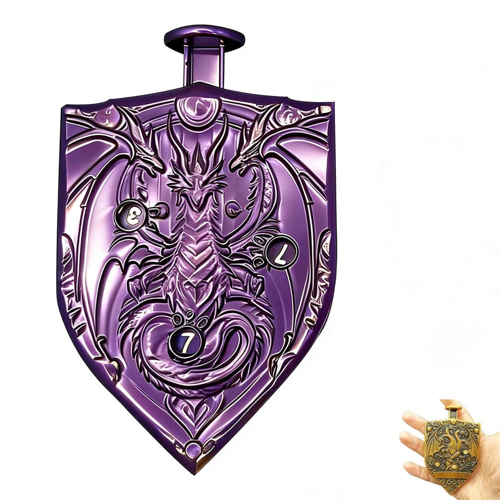 2026 Roulette Dice Spinner 4.0, Press-Type Rolling & Precision Read DND Dice, Full Zinc Alloy Housing Metal DND Dice,Include Gift Case for DND Dice Set,RPG Role Playing Table Game Gifts (Purple)