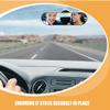BESPORTBLE Car Rear View Mirror with Anti-glare Blue Tint, Adjustable 360 Suction Cup Car Interior Mirror for Observation, Large Size 280x70mm Suitable for Rear Facing Seats view 3