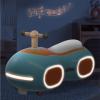 Wiggle Scooter Ride On Toys Light Music & Under-Seat Storage Foot-to-Floor Sliding Car Safe Sturdy Push Cars(Blue) view 4
