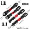 RC Models Spare Parts For 4-TEC For Mustang 4Pcs Adjustable Alloy Turnbuckles Remote Control Drift Car Upgrade Parts Accessories(Red) view 2