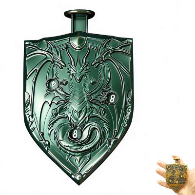 2026 Roulette Dice Spinner 4.0, Press-Type Rolling & Precision Read DND Dice, Full Zinc Alloy Housing Metal DND Dice,Include Gift Case for DND Dice Set,RPG Role Playing Table Game Gifts (Green)