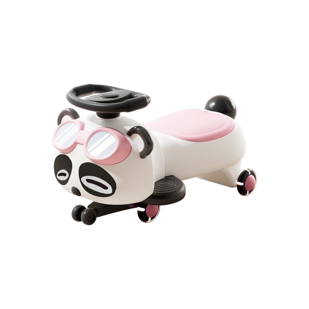 Wiggle Scooter Wiggle Car with Pedal Swing Cars Anti-Rollover Flashing Wheels Lights and Music Under Seat Storage Kids Riding Toy