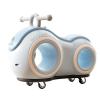 Wiggle Scooter Peanut Shape Swing Car with Music Light Handle Ride On Push Cars for Toddlers Anti-Rollover(Blue) view 1
