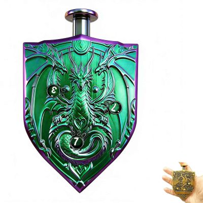 2026 Roulette Dice Spinner 4.0, Press-Type Rolling & Precision Read DND Dice, Full Zinc Alloy Housing Metal DND Dice,Include Gift Case for DND Dice Set,RPG Role Playing Table Game Gifts (Gradient)