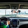 Abaodam Wide Angle Back Seat Mirror with Suction Cup, Anti-glare Blue Glass Car inside Rearview Mirror for Trucks Suvs, Dashboard Automotive Interior Accessory view 4