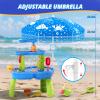 Wee Wonders 3-Tier Water Table for Toddlers, Kids Sand Water Table with Adjustable Umbrella, Sand Toys & Fishing Game, Sensory Table Activity Playset for Outdoor Beach, Summer Toys for Boys Girls 3-5 view 3