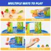 Wee Wonders 3-Tier Water Table for Toddlers, Kids Sand Water Table with Adjustable Umbrella, Sand Toys & Fishing Game, Sensory Table Activity Playset for Outdoor Beach, Summer Toys for Boys Girls 3-5 view 4