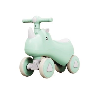 Wiggle Scooter Unicorn Baby Balance Bike for Boys Girls Ride On Toys with Music Lights First Birthday Gifts(Green,No Music Light)